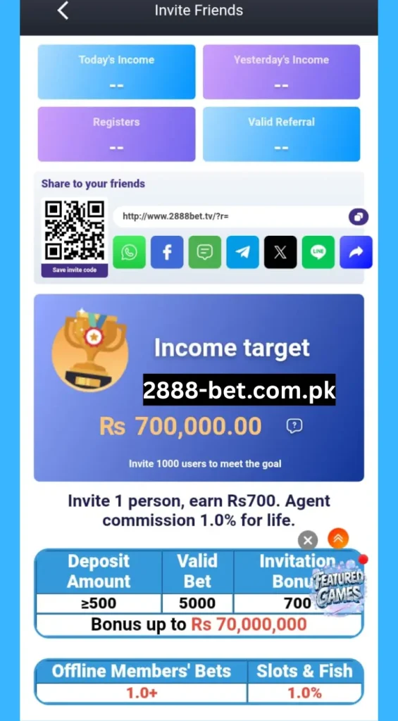 2888Bet Referral Program